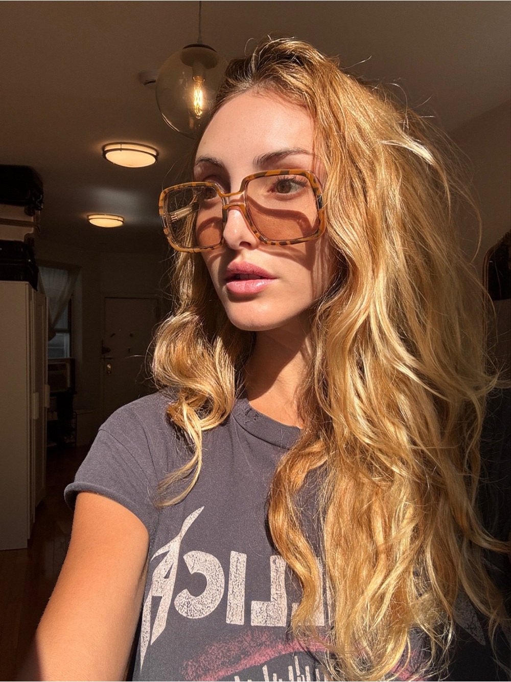 VINTAGE Oversized Tortoiseshell Square Sunglasses